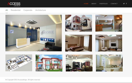 official website for aaddyy interiors to give the brand a web footprint,and a new face to the brand.
